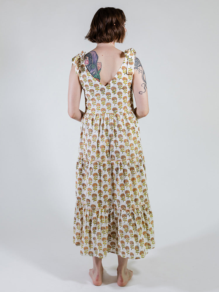 Lorelei Tiered Dress - Marigold
