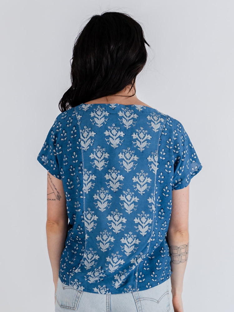 Cara Top - Indigo Mix