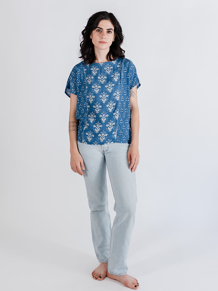 Cara Top - Indigo Mix