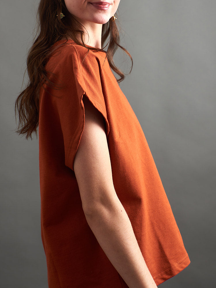 Caitlin Top - Loop Knit Clay