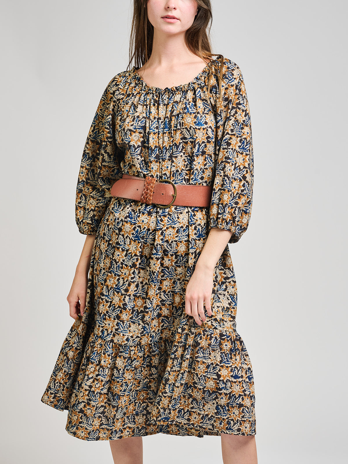 Marnie Dress - Sunflower Black