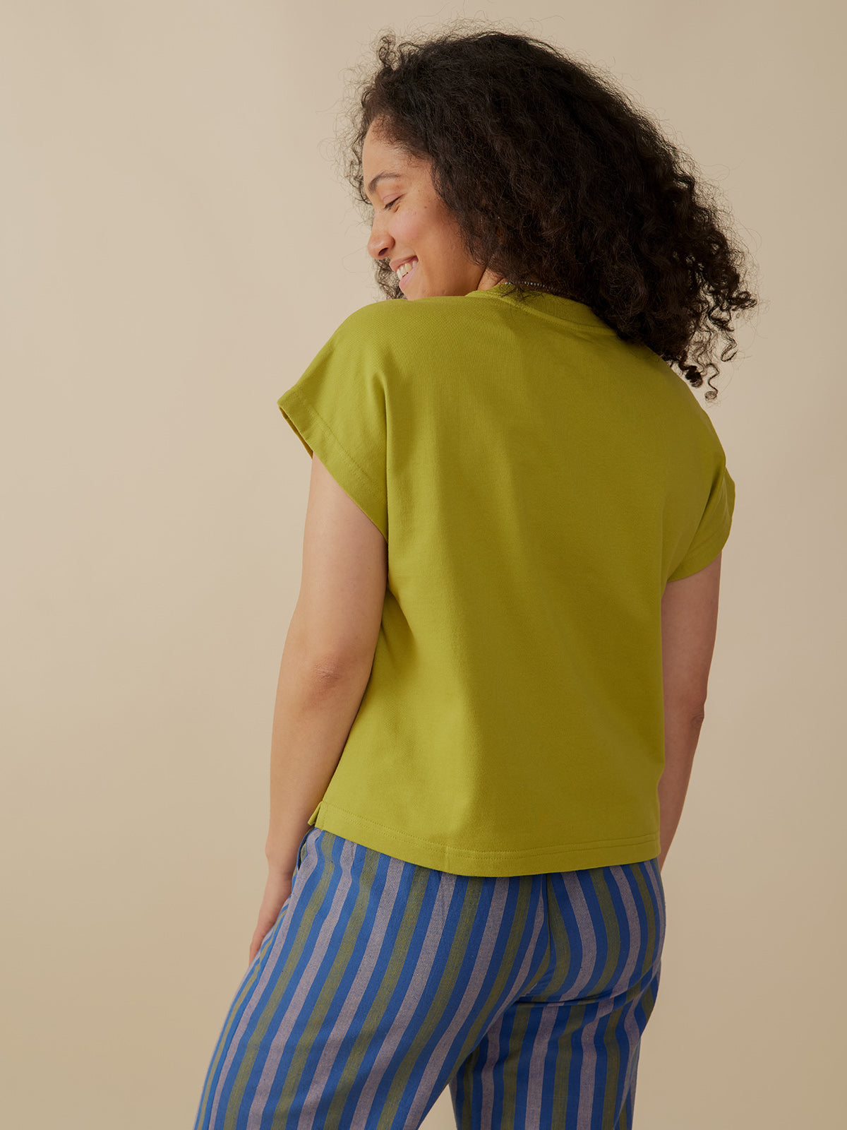 Caitlin Top - Loop Knit Moss