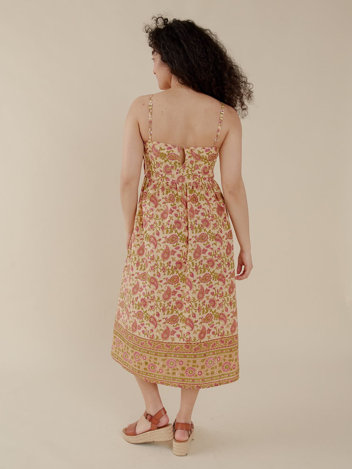 Sofia Midi Dress - Floral Paisley